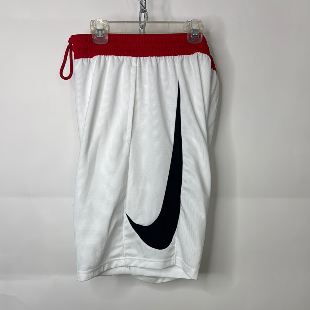 Nike Red and White Sports Shorts